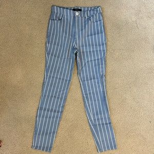 Forever 21 Stripped Skinny Jeans Size S